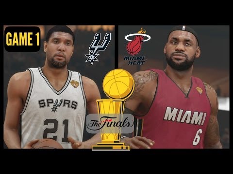 2014 NBA Finals: Heat vs Spurs - Game 1 Sim (NBA 2K14) PS4