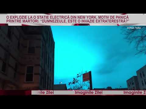 IMAGINILE ZILEI 28 Decembrie - O explozie la o staţie electrică din New York, motiv de panică
