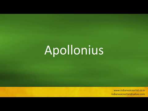 How to pronounce "Apollonius". (Greek and English)