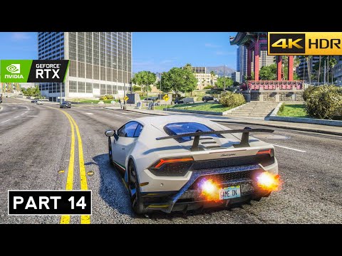 GTA 5 Enhanced 4k Ultra Realistic Graphics Gameplay Walkthrough- Part 14 -[4k 60FPS] - No Commentary