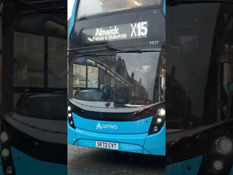 Arriva 7577 E400MMC X15 to Alnwick SK72 CVT 26/10/23