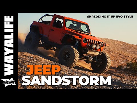 Jeep JL Wrangler Concept Truck SANDSTORM High Speed Desert Off Road Testing with EVO