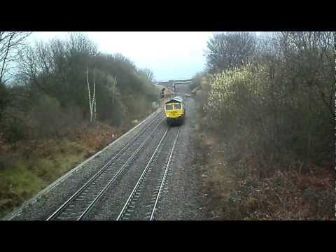 66953 passes Oakenshaw with 3 tone horn