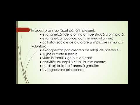 Proiect Misiune și Evanghelizare Oltenia Târgu Cărbunești pe termen lung