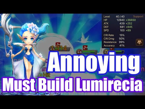 You must build Lumirecia, turn2 secret weapon debut🤫🤫🤫【Summoners War RTA】