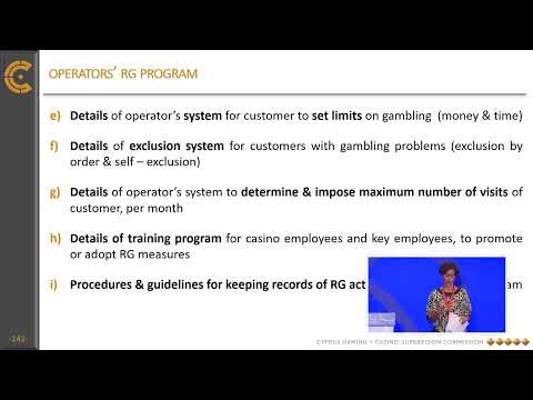 Gaming & Casino Supervision Commission: Monitoring of the RG Program of the Integrated Casino Resort