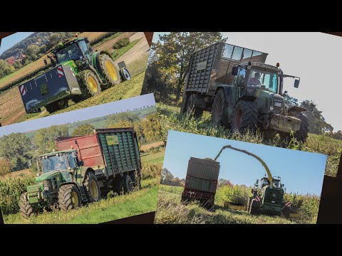 *HD* Maishäckseln mit John Deere und Fendt