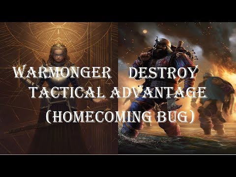 Gwent: Warmonger Destroy Tactical Advantage (Homecoming Bug)