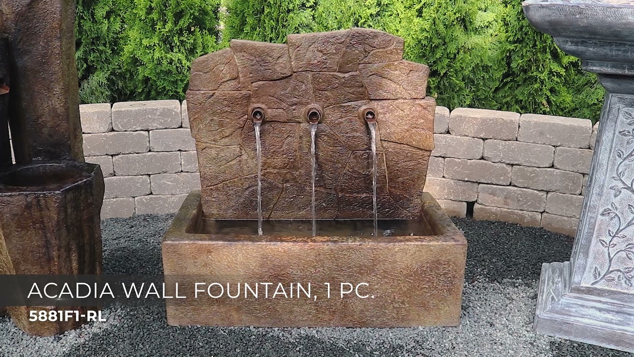 Video 1 Watch A Video About the Acadia Relic Lava LED Outdoor Wall Fountain