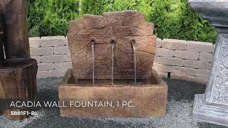 Watch A Video About the Acadia Relic Lava LED Outdoor Wall Fountain