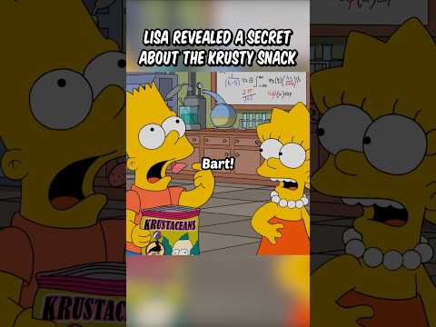 Lisa revealed a secret about the Krusty snack