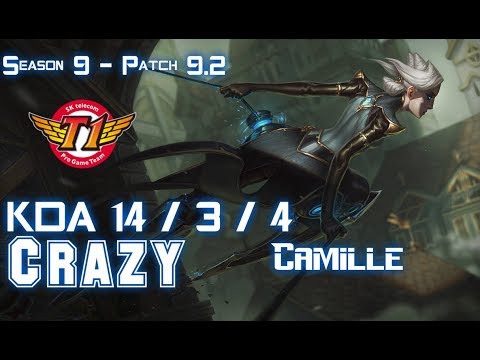 SKT Crazy CAMILLE vs RYZE Top - Patch 9.2 KR Ranked