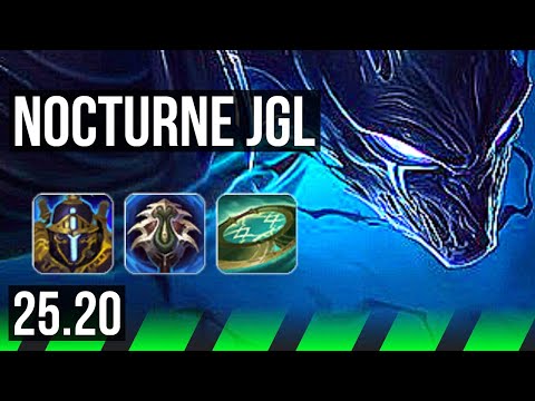 NOCTURNE vs SYLAS (JGL) | 8/0/4, Legendary | NA Master | 25.20