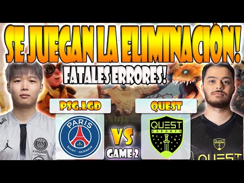 PSG.LGD VS QUEST BO3[GAME 2] ELIMINATION- NOTHINGTOSAY VS TA2000, NO!OB - RIYADH MASTERS 2023 - DOTA