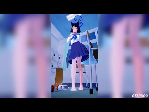 【巨大娘】MMD Giantess Kiryu Kikyo——Found many miniguys in the classroom!