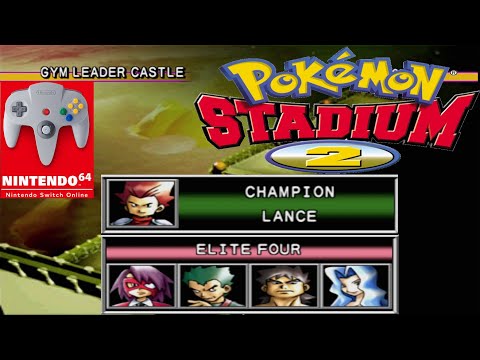 Pokemon Stadium 2 (Switch) - Elite Four and Champion Lance Gameplay