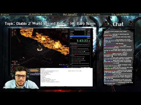 Diablo 2 - WORLD RECORD WEEK - Studying Any% HC Barbarian Normal