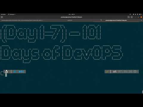 (Day 1-7) - 101 Days of DevOPS - Meetup