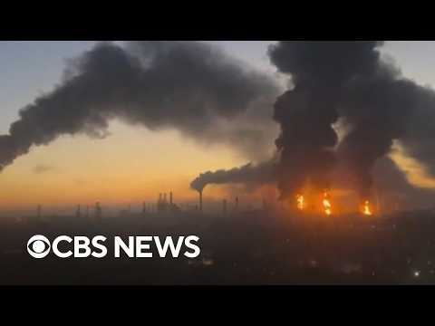 Massive Ukrainian drone attack in Russia