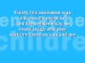 Frosty The Snowman - Lyrics 