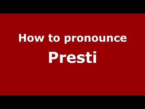 How to pronounce Presti (Bandung, Jawa Barat, Indonesia) - PronounceNames.com