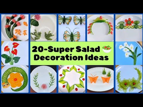20 Super Salad Decoration Ideas | Mastering The Perfect Salad Presentation Technique l Easy & Simple