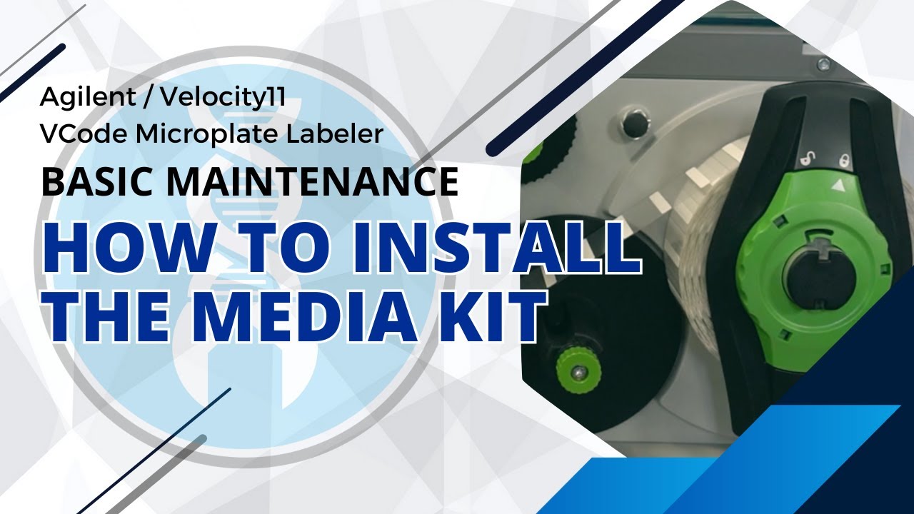 Agilent / Velocity11 VCode Microplate Labeler: How To Install A New Media Kit