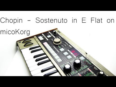 microKorg via midi - Chopin - Sostenuto E Flat - Classical on Synth