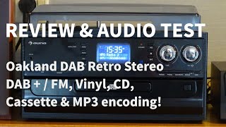 Auna Oakland Retro HiFi - FM, DAB+, Cassette, Turntable, CD and MP3 player