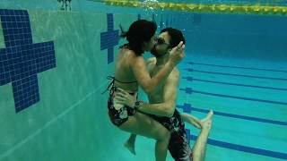 Kissing underwater (DJI Osmo action)