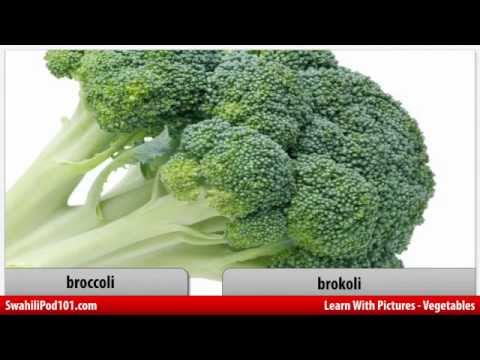 Learn Swahili Vocabulary with Pictures - Get Your Vegetables!