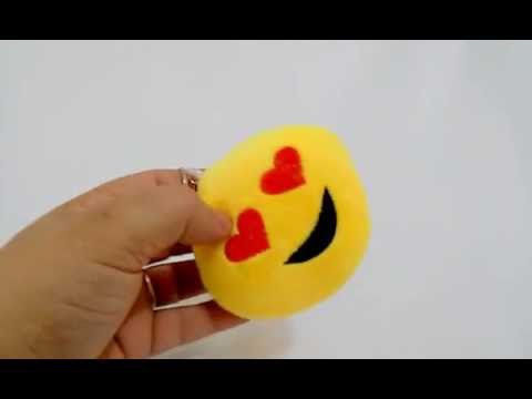 Chaveiro de Pelúcia Smile Emoticons Apaixonado