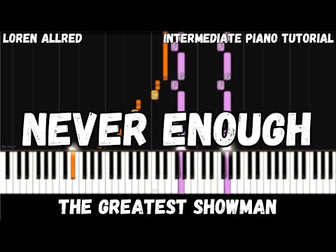 The Greatest Showman - Never Enough (Intermediate Piano Tutorial)