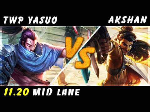 TheWanderingPro - Yasuo vs Akshan MID Patch 11.20 - Yasuo Gameplay