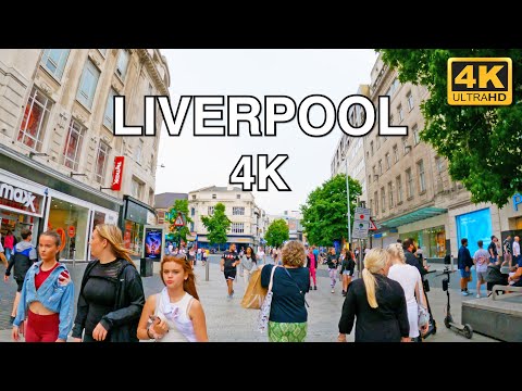 Liverpool City Centre | Liverpool | Walk | 4K
