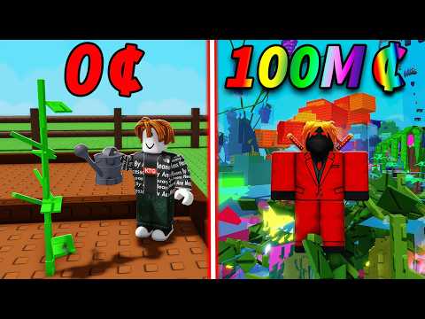 Starting Over POOR and Getting SUPER RICH in Grow A Garden...