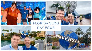 WALT DISNEY WORLD & FLORIDA VLOG - DEC 2019 - DAY 4 - EPCOT, VIA NAPOLI & UNIVERSAL STUDIOS