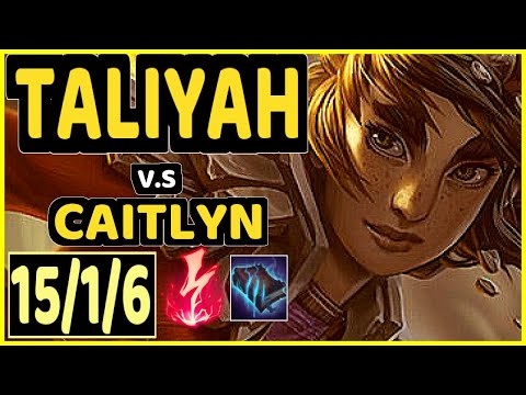 SHOK (TALIYAH) vs CAITLYN - 15/1/6 KDA BOTTOM ADC CHALLENGER GAMEPLAY - OC