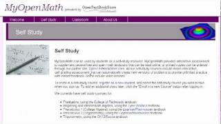MyOpenMath Student Self-Study Overview