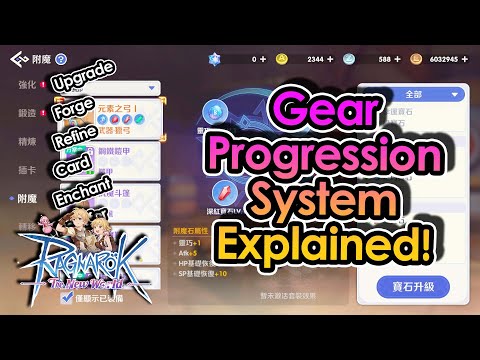 [RONW] Breaking Down Full Equipment Progression System! Upgrade, Refine, Enchant & Forge Explained!