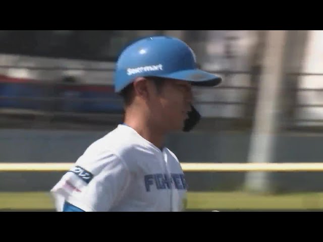 【ファーム】パワー炸裂!! ファイターズ・ルーキー宮崎一樹が嬉しいプロ初ホームラン!!  2024年8月13日 北海道日本ハムファイターズ 対 オイシックス新潟アルビレックスBC