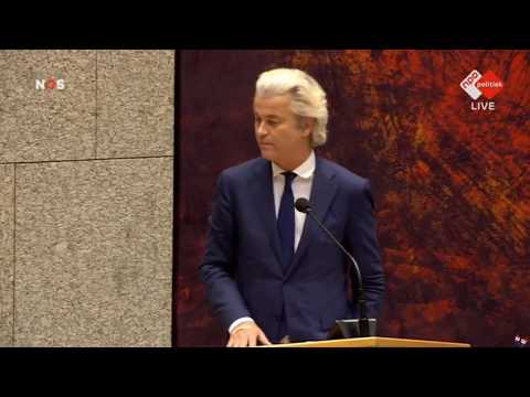 ★ Inbreng Geert Wilders na het aftreden van Halbe Zijlstra ★ 13-2-2018 HD