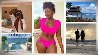 ANTIGUA 2021 TRAVEL VLOG! LUXURY BLUE WATER RESORT & SPA! HAPPY BIRTHDAY KING! BIKING, CASINO & MORE