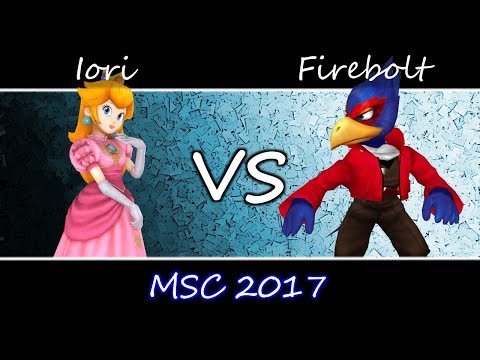 MSC 2017 SSBM - Top 8 - Firebolt (Falco) vs The Score | Iori (Peach)