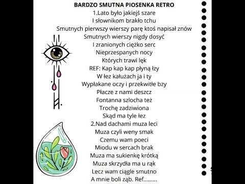 Bardzo smutna piosenka retro ‐ materiał edukacyjny