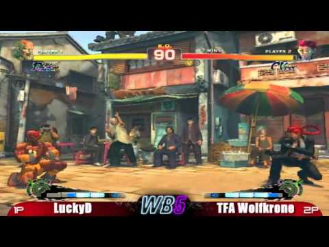 LuckyD vs TFA Wolfkrone LOSERS FINALS  WB5 SSF4 Singles