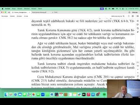 § 21. DELİLLER - III. Tanığın Korunması (Gizli Tanık) (sh. 569) - 8 Temmuz 2025 (Part II)