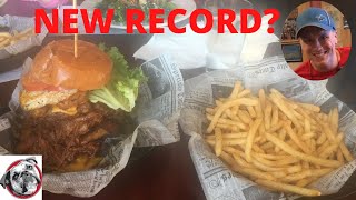 DELICIOUS BURGER WITH PULLED PORK! - The Marvelous Maudie Challenge - Maude's Taphouse (Otsego, MI)