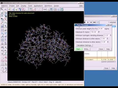 PrimeX - Performing a water placement calculation