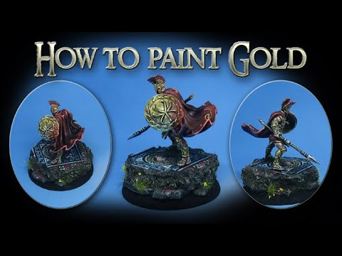 How to paint Gold Non Metallic Effects in oils